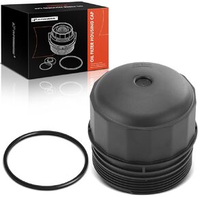 A-Premium Oil Filter Housing Cap Assembly Compatible with Jaguar F-Pace 2017-2018, XF 2010-2017, XFR 2010-2015, XFR-S 2013-2015, XE 2017-2018, XJ 2010-2017, XJR 2014-2017, F-Type 2014-2017, 3.0L 5.0L