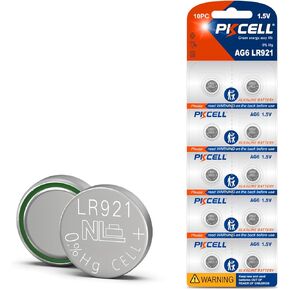 PKCELL 370 371 بطارية ساعة 1.5 فولت قلوية SR920SW بطارية AG6 بطاريات خلوية للساعات والألعاب والآلات الحاسبة (30 عددًا (عبوة من 1))