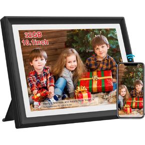 SSA WiFi Frame 32GB Digital Picture Frame WiFi 10.1 inch Digital Photo Frame with IPS Touch Screen, Auto-Rotate,Send 50 Photo Unlimited,Share Photos/Videos Instantly via App or E-Mail from Anywhere