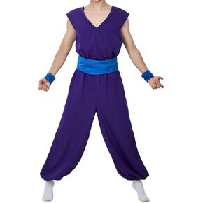 haikyuu Men Kung Fu Suit Anime Purple Cosplay Costume Halloween
