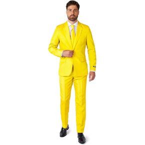 SUITMEISTER Men's Print Suit - Perfect Outfit for Any Occasion - Including Blazer, Pants and Tie
