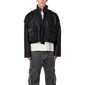 mnml Men's Pu Cropped M65 Jacket