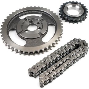 مجموعة سلسلة توقيت الأسطوانة المزدوجة متوافقة مع Chevy GMC 350 400 327 305 283 383 262 265 استبدال C-3023K C3023K مجموعة سلسلة توقيت المحرك sbc sb in Kuwait