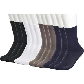 Nylon Sheer Socks For Men,Casual Business Sock Dress Socks,Soft Work Trouser Sox Ice silk Mid Calf Socks