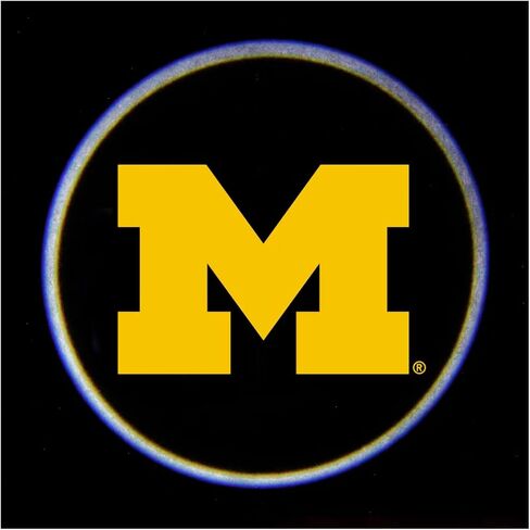 NCAA Uni. Michigan Laser Projector Light for Car Door - LED Light Projector for Projecting NCAA Team Logo Wolverines on Ground - 1 Light, 23.6x1.96inch, Sport, MICH1 in Saudi Arabia