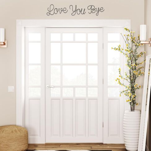 Love You Bye Wall Decor Metal Wire Letters Wall Decor Metal Wire Art Decor Inspirational Wall Decoration for Home Room Office Wall Express Love and Warm for Your Family Lovers Wall Art Gift Hallway Entryway Door Valentine Decorations for Home (Love You By in Saudi Arabia