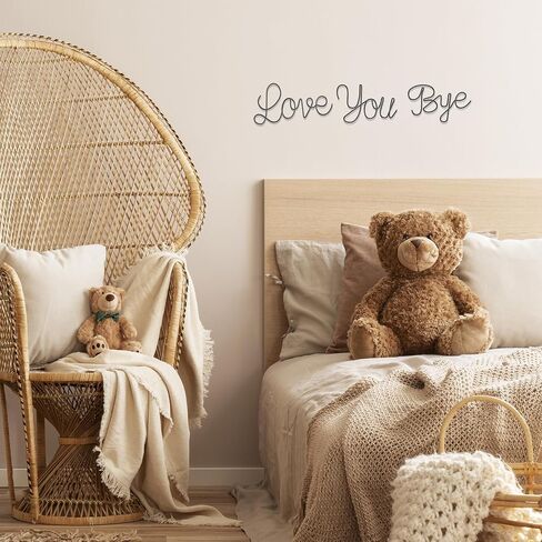 Love You Bye Wall Decor Metal Wire Letters Wall Decor Metal Wire Art Decor Inspirational Wall Decoration for Home Room Office Wall Express Love and Warm for Your Family Lovers Wall Art Gift Hallway Entryway Door Valentine Decorations for Home (Love You By in Saudi Arabia