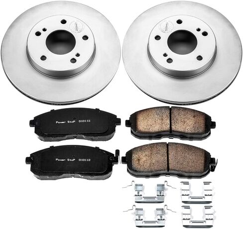 POWERSTOP KOE660 Autospecialty Front Replacement Brake Kit-OE Brake Rotors & Ceramic Brake Pads For INFINITI I30 1996-1999, Nissan Maxima 1989-1999 [Model Specific] in Kuwait