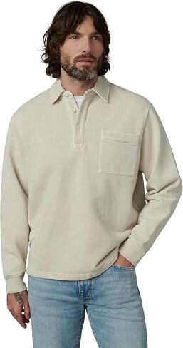 Joe's Jeans Men's Polo Long Sleeve Sweatshirt in Kuwait