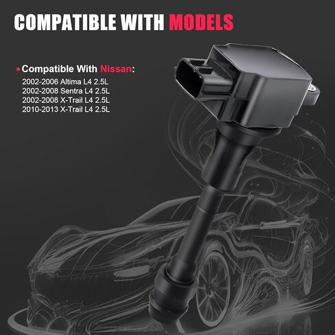 1pcs Ignition Coil Pack Compatible with Nissan Altima Sentra X-Trail 2.5 L4 2002 2003 2004 2005 2006 Coil Pack Replaces# C1398 UF350 4505 in Kuwait