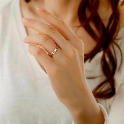 LIU JUN Fuck My Trauma Ring,Stainless Steel Fuck My Trauma Ring,Fuck Trauma Stackable Rings Ring,Inspirational Trauma Healing Ring Friendship Gift Jewelry for Women in Kuwait