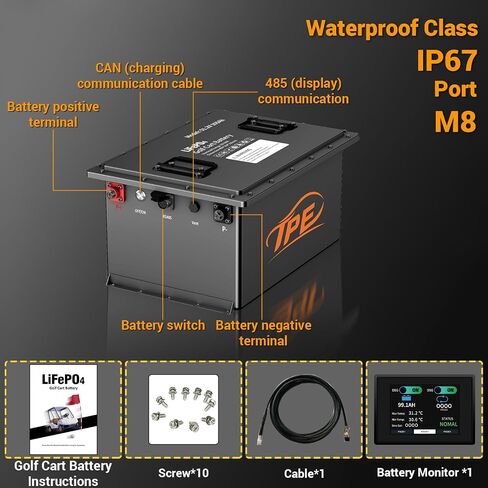 6V 4Ah LiFePO4 Battery, Lithium Battery with BMS, 3000+ Cycles, 25.6WH Deep Cycle Battery for Marine Battery, Car, RV, Golf Cart, Solar, Trolling Motor, Replace AGM/SLA in Saudi Arabia
