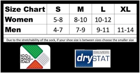 Vitalsox Women's Vt5810 Italian Support & Odor Control Crew Socks (1 Pair-Fitted) Best for Running in Kuwait