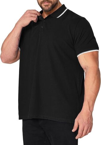 RQP Mens Big and Tall Polo Shirt Golf Shirts Classic Fit Casual Tops Pique Mesh Short Sleeve in Saudi Arabia