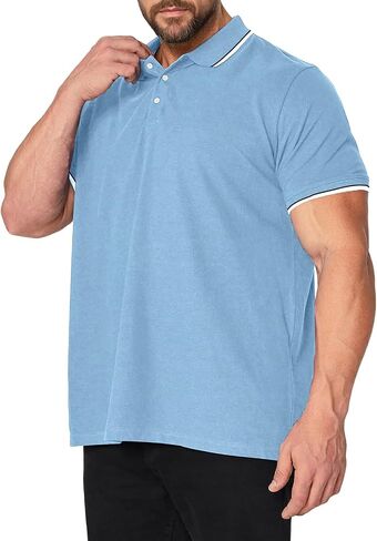 RQP Mens Big and Tall Polo Shirt Golf Shirts Classic Fit Casual Tops Pique Mesh Short Sleeve in Saudi Arabia