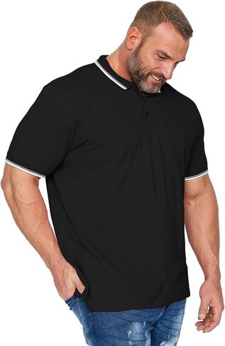 RQP Mens Big and Tall Polo Shirt Golf Shirts Classic Fit Casual Tops Pique Mesh Short Sleeve in Saudi Arabia