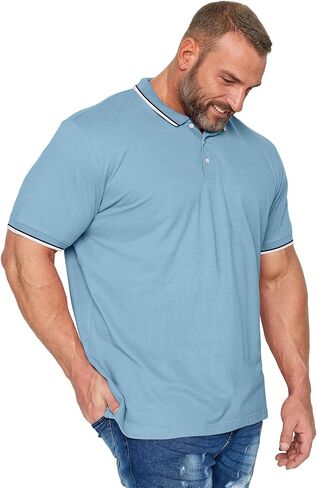 RQP Mens Big and Tall Polo Shirt Golf Shirts Classic Fit Casual Tops Pique Mesh Short Sleeve in Saudi Arabia