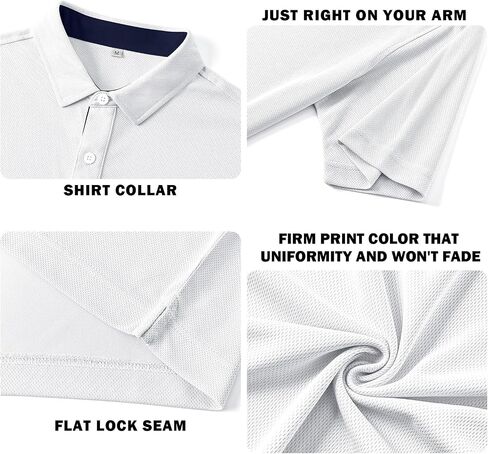 DEOLAX Mens Polo Shirts Dry Fit Mens Golf Polo Shirts Short Sleeve Solid Mens Tactics Polo Shirts Soft Polo Shirts for Men in Saudi Arabia
