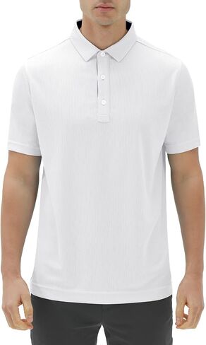 DEOLAX Mens Polo Shirts Dry Fit Mens Golf Polo Shirts Short Sleeve Solid Mens Tactics Polo Shirts Soft Polo Shirts for Men in Saudi Arabia