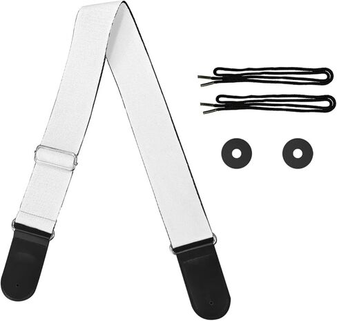 FOR U DESIGNS Bohemian Guitar Strap Adjustable Guitar Strap for Acoustic and Electric Guitars with Guitar Straps Lock in Kuwait