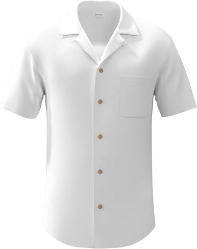 4 Pack - Mens Short Sleeve Button Down Shirts – Wrinkle Free, Muscle Fit, Stylish Casual in Kuwait
