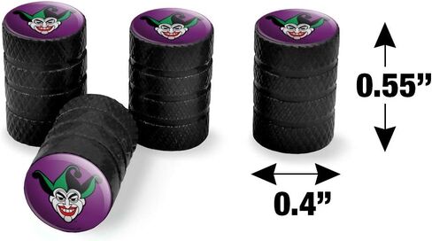 GRAPHICS & MORE Batman Joker Symbol Tire Rim Wheel Aluminum Valve Stem Caps in Saudi Arabia