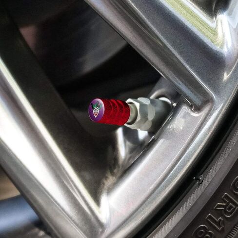GRAPHICS & MORE Batman Joker Symbol Tire Rim Wheel Aluminum Valve Stem Caps in Saudi Arabia