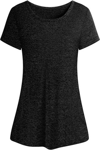 قمصان اليوغا النسائية من Cucuchy، قمصان تمارين اللياقة البدنية بأكمام قصيرة in Kuwait