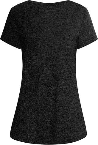 قمصان اليوغا النسائية من Cucuchy، قمصان تمارين اللياقة البدنية بأكمام قصيرة in Kuwait