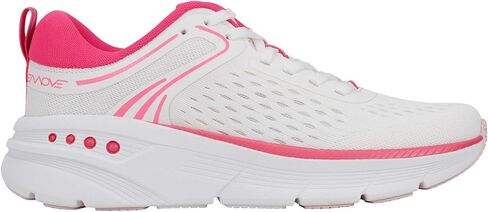 حذاء رياضي نسائي من Easy Spirit Maxine11، أبيض/وردي، عرض 7.5 in Kuwait