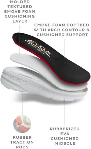 حذاء رياضي نسائي من Easy Spirit Maxine11، أبيض/وردي، عرض 7.5 in Kuwait