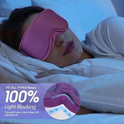 LC-dolida Sleep Headphones, 3D Sleep Mask Bluetooth Wireless, Sleeping Headphones for Side Sleepers Sleep Eye Mask Music Weighted Sleeping Mask Meditation Gifts for Men Women (Black) in Saudi Arabia
