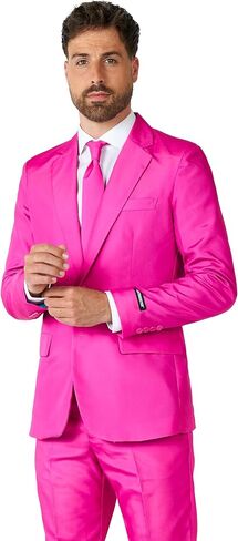 SUITMEISTER Men's Print Suit - Perfect Outfit for Any Occasion - Including Blazer, Pants and Tie in Kuwait