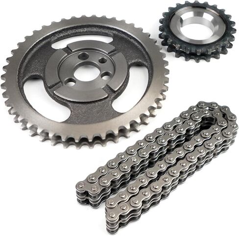 مجموعة سلسلة توقيت الأسطوانة المزدوجة متوافقة مع Chevy GMC 350 400 327 305 283 383 262 265 استبدال C-3023K C3023K مجموعة سلسلة توقيت المحرك sbc sb in Kuwait