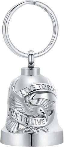 zeqingjw Eagle Bell Cremation Jewelry Urn Keychain for Ashes for Women Men Memorial Keepsake Keychain in Saudi Arabia