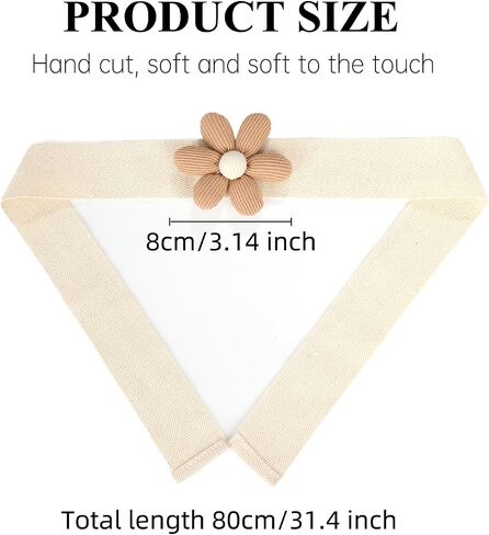 2pcs Curtain Tiebacks, Flower Curtain Ties for Drapes, Curtain Tiebacks with Adjustable Strap, Cotton Holdbacks for Indoor Outdoor Drapes Decor (Beige) in Saudi Arabia