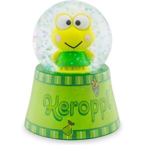 Sanrio Keroppi Mini Light-Up Adult Snow Globe with Swirling Glitter Display | 3 Inches Tall