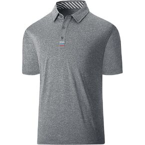 SWISSWELL Golf Polo Shirts for Men Moisture Wicking Performance Short Sleeve Classic Fit Business Casual Shirt