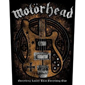 RAZAMATAZ XLG Motorhead Lemmy's Bass Everything Louder Back Patch Metal Sew On Applique