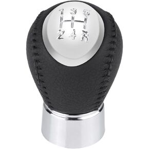 Qiilu Shifter Knobs, Gear Shift Knob, Shift Knob 5 Speed, Fit for Mazda 3 5 6 323 626 RX8, Black