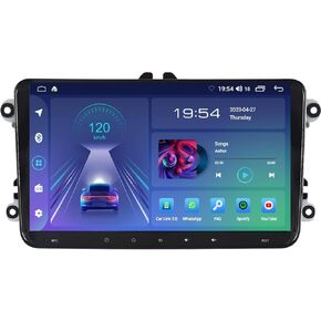 ASURE 9inch Car Stereo Radio for VW Jetta A5 Passat B6 CC Golf MK5 MK6 Beetle EOS 2005-2010,8Core 4+64GB Android GPS Navigation Unit with Wireless Carplay,Android Auto,Touchscreen Multimedia Player