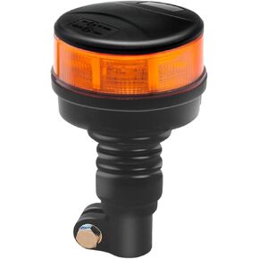 64 LEDs Amber Tractor Bbeacon Light, Pole Mount Truck Tractor Strobe Light with 10 Modes, Plow Strobe Light for Truck Tractor Snow Plow, 12-24V Plow Truck Beacon