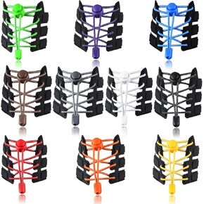 UPINS Shoe Lace, Elastic Shoe Lace No Tie Adjustable Tieless Rubber Shoe Iace for Kids Adults