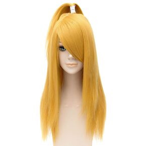 Akatsuki Deidara Blonde Golden Yellow Cosplay Wig Costume Party Heat Resistant