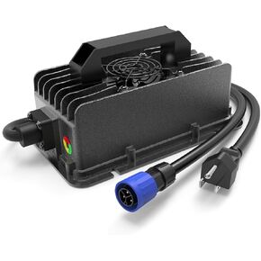 67.2V 10A Battery Charger, eBike Fast Charger for Talaria Sting 4000 Series X3 L1E X3C MX3/MX4 – Waterproof Power Supply with Cooling Fan, 3-Prong, High-Efficiency Adapter for Quick & Safe Charging