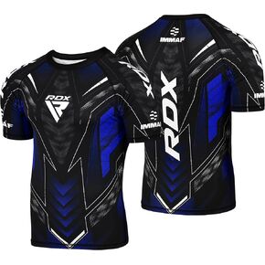 RDX IMMAF Approved Half Sleeves Compression T-Shirt Flexible Men Shirt for Competition Level and Training Sessions