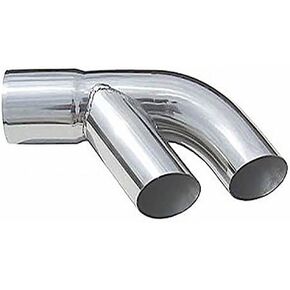 Pypes Performance Exhaust EVT10: Exhaust Tail Pipe Tip Set 76-81 Pontiac Trans Am 2.5 in To Dual 22.5 in Slip Fit Clamp On Pair