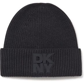 DKNY Women's Beanie Patch Logo Super Soft Hat