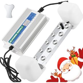 Mxmoonant Ultrasonic Mist Maker 10 Head Mister with Float, 6500ml/H Instant Water Mist Pond Fogger for Increasing Humidify, Decorating Halloween Christmas Atmosphere