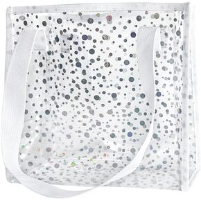 ONEART Clear Tote Bag PVC Holographic Waterproof Small Handbag Transparent Daily Shopping Pouch Bag